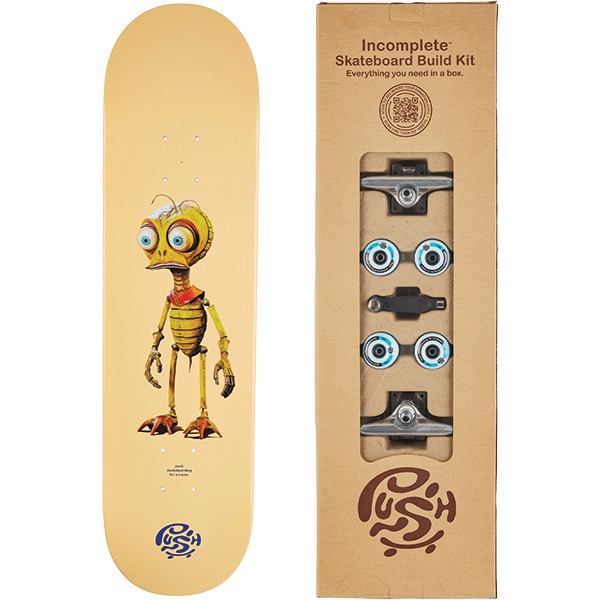 Push Skateboards Bee Zombie Peach (In-Complete) Skateboard Kit - 8.25" Push Skateboards Bee Zombie Peach (In-Complete) Skateboard Kit - 8.25"