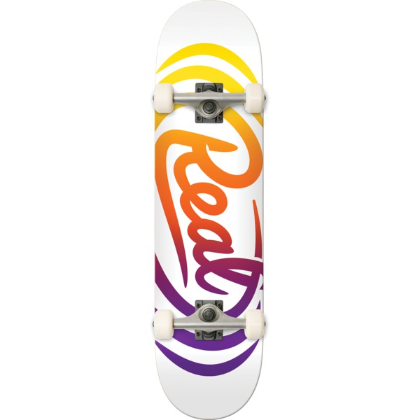 Real Skateboards Script Oval Mid Complete Skateboards - 7.3" x 28.7"