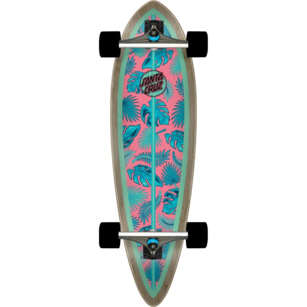 Santa Cruz Skateboards Cabana Dot Pintail Cruiser Complete Skateboard - 9.2" x 33"