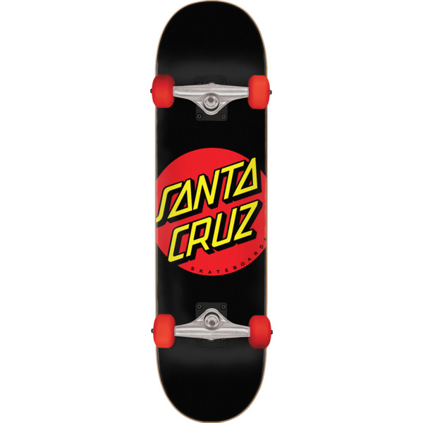 Santa Cruz Skateboards Classic Dot Micro Complete Skateboard - 7.25" x 29.7"