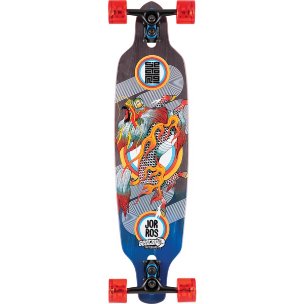 Sector 9 Kirin Fractal Longboard Complete Skateboard Sidewinder - 9" x 36"