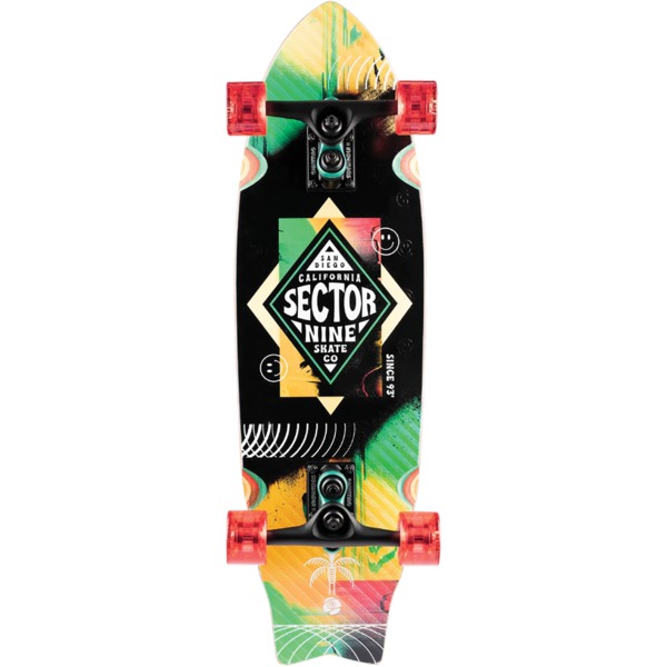 Sector 9 Wavepark Party Cruiser Complete Skateboard Sidewinder - 8.75" x 30.25"