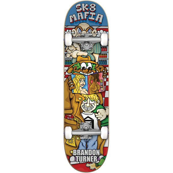 Sk8Mafia Skateboards Brandon Turner Yochill Complete Skateboard - 7.87" Sk8Mafia Skateboards Brandon Turner Yochill Complete Skateboard - 7.87"