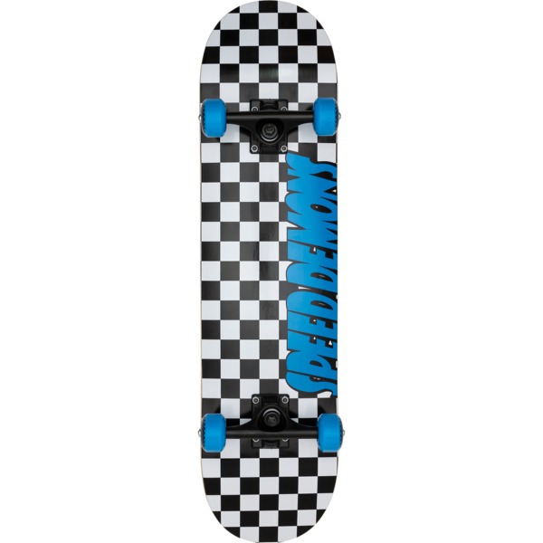 Speed Demons Skateboards Checkers Black / Blue Complete Skateboard - 7.75" x 31.7"