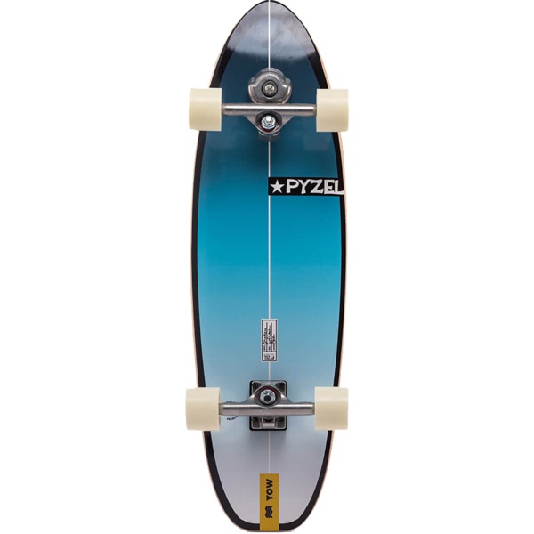 Yow Surfskates Pyzel Shadow Blue / White Surfskate - 9.85" x 33.5"