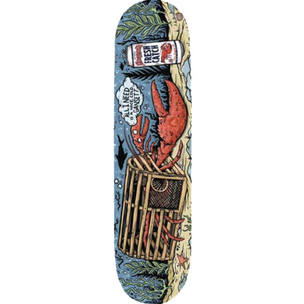 All I Need Skateboards x Narragansett Beer Fresh Catch Skateboard Deck - 8.3" x 32"