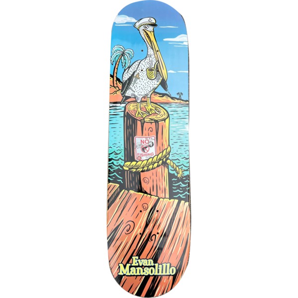All I Need Skateboards Evan Mansolillo Dock Series Pelican Skateboard Deck - 8.25" x 32"