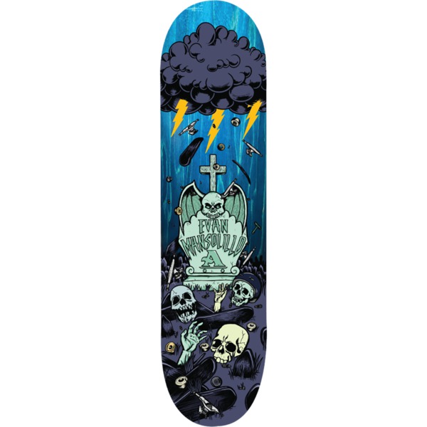 All I Need Skateboards Evan Mansolillo Graveyard Skateboard Deck - 8.5" x 32.37"