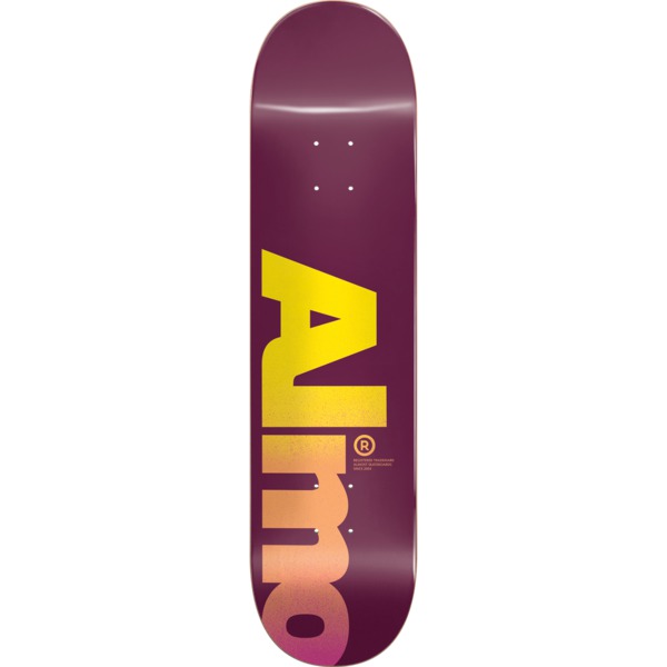Almost Skateboards Fall Off Magenta Skateboard Deck Hybrid - 8" x 31.6"