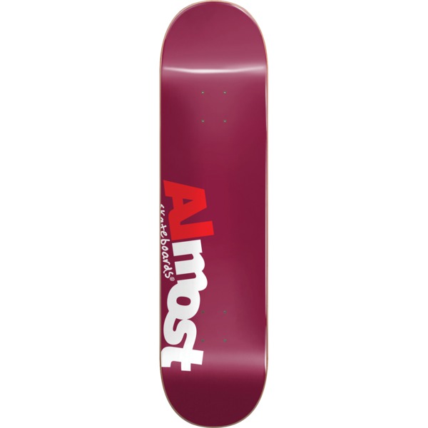 Almost Skateboards Most Burgundy Skateboard Deck Hybrid - 8" x 31.6"