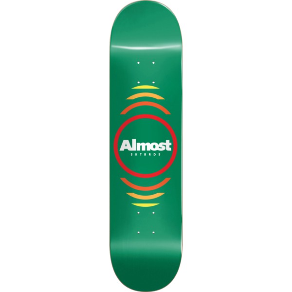 Almost Skateboards Reflex Green Skateboard Deck Hybrid - 7.37" x 29.8"