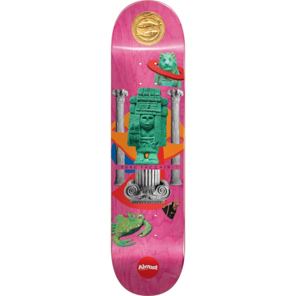 Almost Skateboards Yuri Facchini Relics Pink Skateboard Deck Resin-7 - 8" x 31.7"