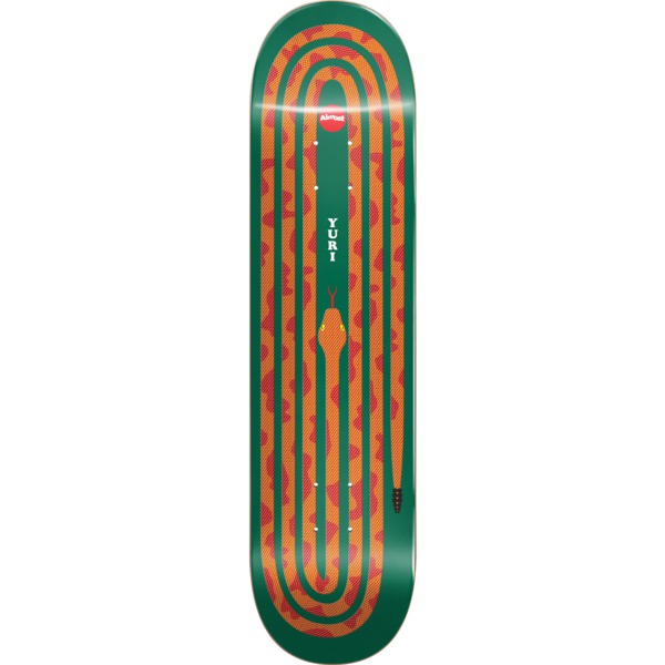 Almost Skateboards Yuri Facchini Snake Pit Orange Skateboard Deck Resin-7 - 8.125" x 31.7"