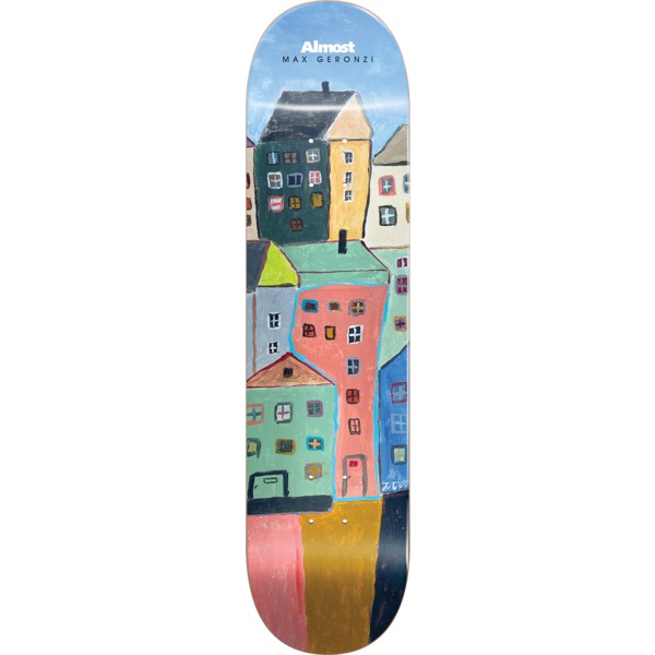 Almost Skateboards Max Geronzi Places / Right Skateboard Deck Resin-7 - 8.25" x 32.1"