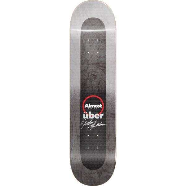 Almost Skateboards Rodney Mullen Uber Fade Charcoal Skateboard Deck - 8.37" x 32.2"