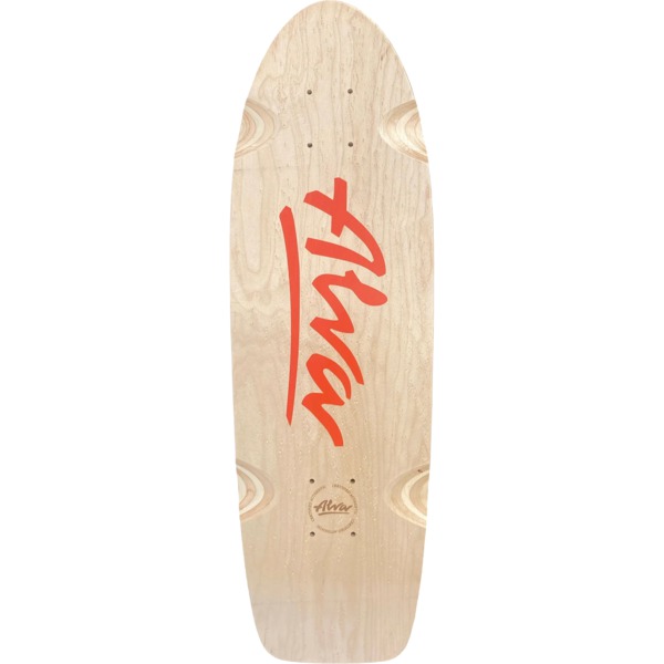 Alva Skateboards Bela Reissue Natural / Orange Old School Skateboard Deck - 8.5" x 27"