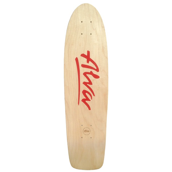 Alva Skateboards OG Multi Logo White / Pink Old School Skateboard Deck - 10" x 30" Alva Skateboards OG Multi Logo White / Pink Old School Skateboard Deck - 10" x 30"