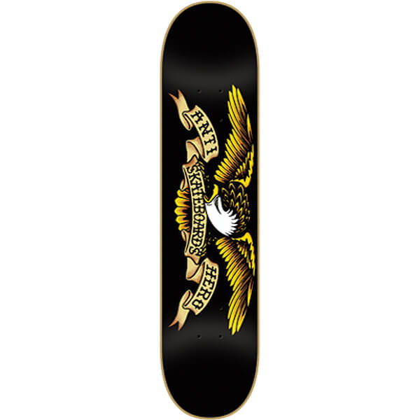 Anti Hero Skateboards Classic Eagle Black Skateboard Deck - 8.12" x 31.8"