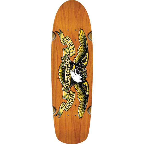 Anti Hero Skateboards Misregistered Eagle Skateboard Deck with Wheel Wells - 9.18" x 31.5"