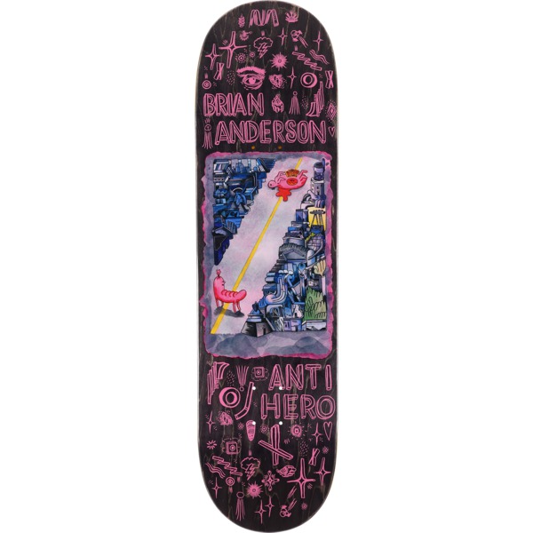 Anti Hero Skateboards Brian Anderson Hug Pavement II Skateboard Deck - 8.75" x 32.75"