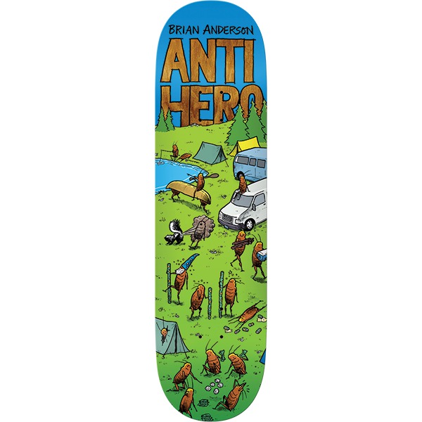 Anti Hero Skateboards Brian Anderson Roached Out 2 Green Skateboard Deck - 8.5" Anti Hero Skateboards Brian Anderson Roached Out 2 Green Skateboard Deck - 8.5"