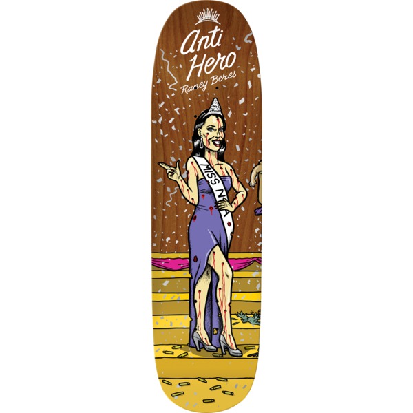 Anti Hero Skateboards Raney Beres Miss Corporate Greed Assorted Stains Skateboard Deck - 8.63" x 32.04"
