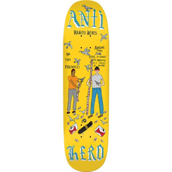 Anti Hero Skateboards Raney Beres Pigeon Vision Skateboard Deck - 8.63" x 32.04"