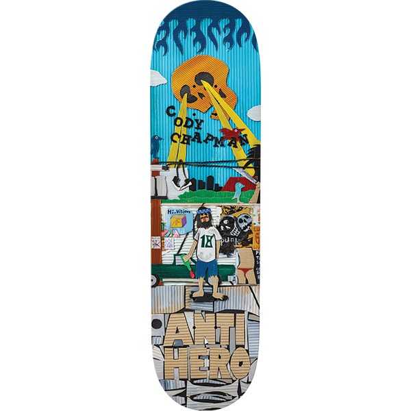 Anti Hero Skateboards Cody Chapman Kenji Goto Skateboard Deck - 8.75" Anti Hero Skateboards Cody Chapman Kenji Goto Skateboard Deck - 8.75"