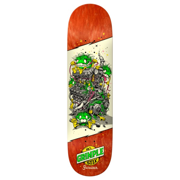 Anti Hero Skateboards Frank Gerwer Grimplestix Revs Green Skateboard Deck - 8.28"