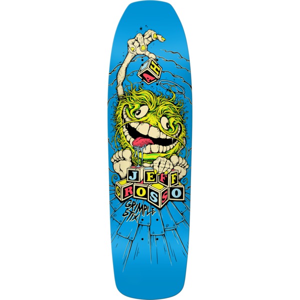 Anti Hero Skateboards Jeff Grosso Grimple Stix Guest Deck Blue Skateboard Deck - 9.25" x 32.68"