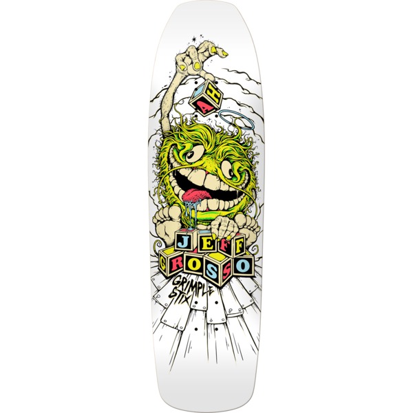 Anti Hero Skateboards Jeff Grosso Grimple Stix Guest Deck White Skateboard Deck - 9.25" x 32.68"