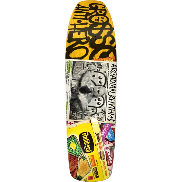 Anti Hero Skateboards Jeff Grosso Pigeon Vision Assorted Stains Skateboard Deck - 9.25" x 32.68"