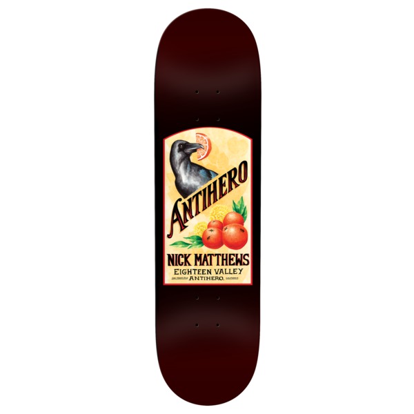 Anti Hero Skateboards Nick Matthews Homers PT. 2 Burgundy Skateboard Deck - 8.62" Anti Hero Skateboards Nick Matthews Homers PT. 2 Burgundy Skateboard Deck - 8.62"