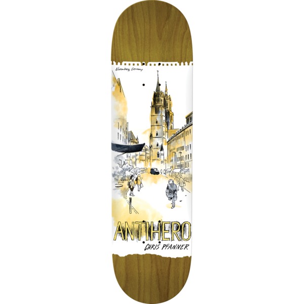 Anti Hero Skateboards Chris Pfanner Cityscapes Skateboard Deck - 8.38" x 32.25"