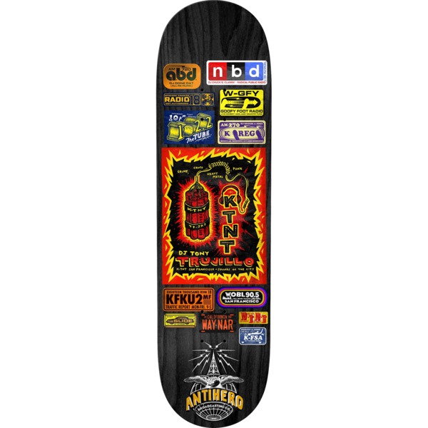 Anti Hero Skateboards Tony Trujillo Broadcasting 3 Skateboard Deck - 8.5" x 31.85"