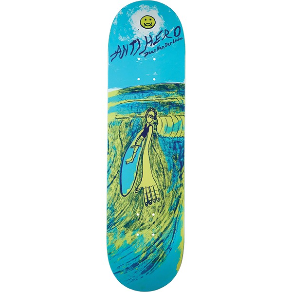 Anti Hero Skateboards Daan Van Der Linden Expressions Blue Skateboard Deck - 8.28" Anti Hero Skateboards Daan Van Der Linden Expressions Blue Skateboard Deck - 8.28"