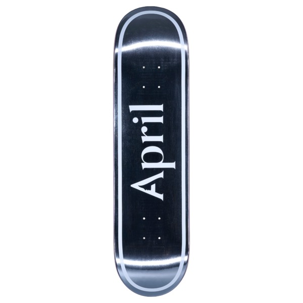 April Skateboards OG Logo Foil Skateboard Deck - 8" April Skateboards OG Logo Foil Skateboard Deck - 8"