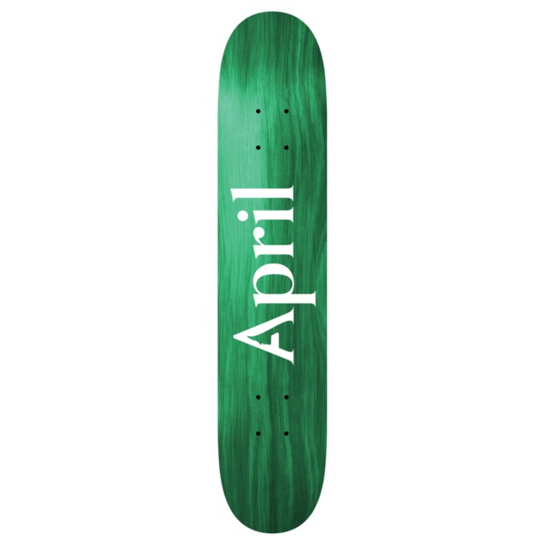 April Skateboards OG Logo Twin Green Skateboard Deck - 8.25" April Skateboards OG Logo Twin Green Skateboard Deck - 8.25"