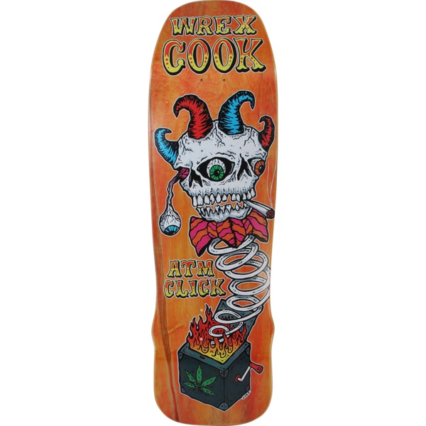 ATM Skateboards Wrex Cook Circus Assorted Stains Skateboard Deck - 9.5" x 31.5"