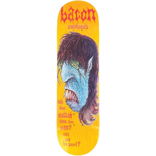 Bacon Skateboards Mullet Skateboard Deck - 8.25"