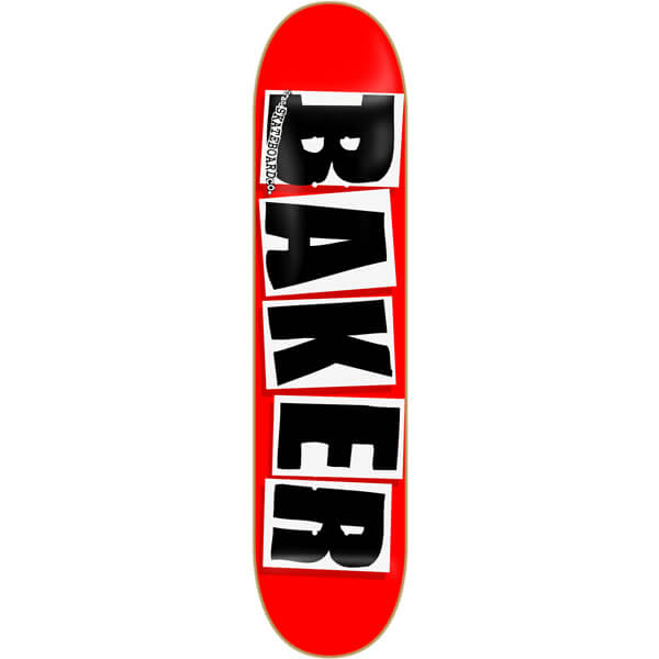 Baker Skateboards Brand Logo Red / Black Skateboard Deck - 8.47" x 32"