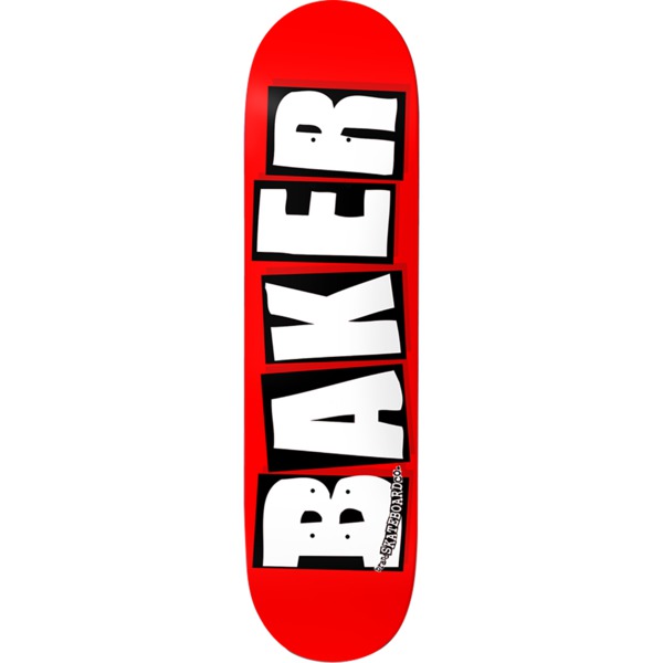 Baker Skateboards Brand Logo Red / White Skateboard Deck - 8.6" x 32"