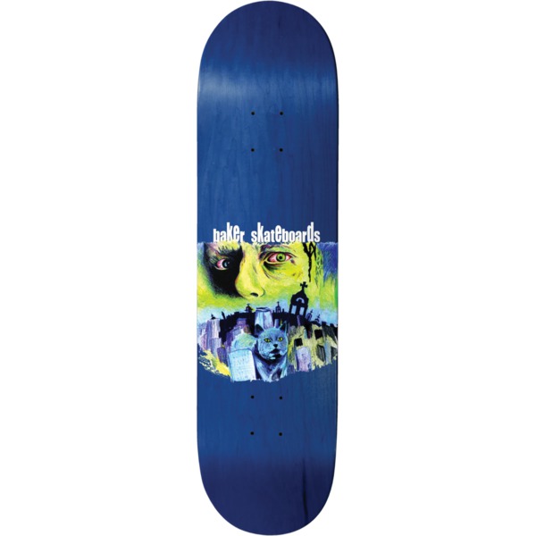 Baker Skateboards Justin "Figgy" Figueroa Dead Is Better Assorted Stains Skateboard Deck - 8.25" x 31.875"