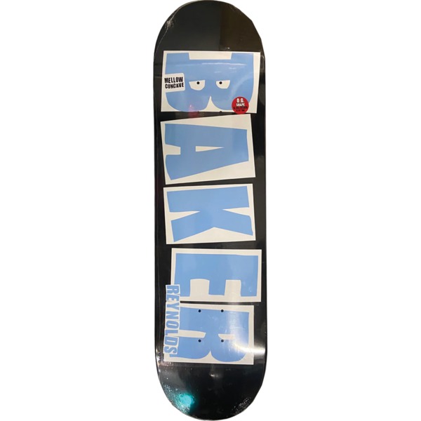 Baker Skateboards Andrew Reynolds Brand Name Black / Blue Dip Skateboard Deck - 8.25" x 31.875"