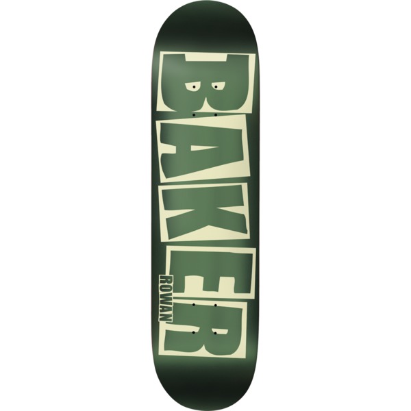 anker mond taal Baker Skateboards Rowan Zorilla Brand Logo Green Foil Skateboard Deck - 8 x  32