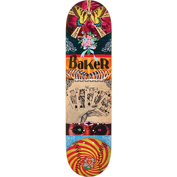 Baker Skateboards Rowan Zorilla Ephemera Skateboard Deck - 8.12" Baker Skateboards Rowan Zorilla Ephemera Skateboard Deck - 8.12"