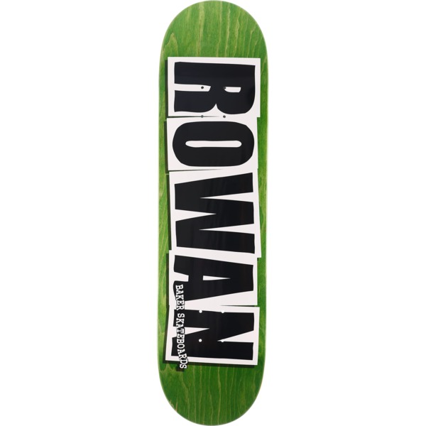Baker Skateboards Rowan Zorilla Logo Green Skateboard Deck - 8.125" x 31.5"
