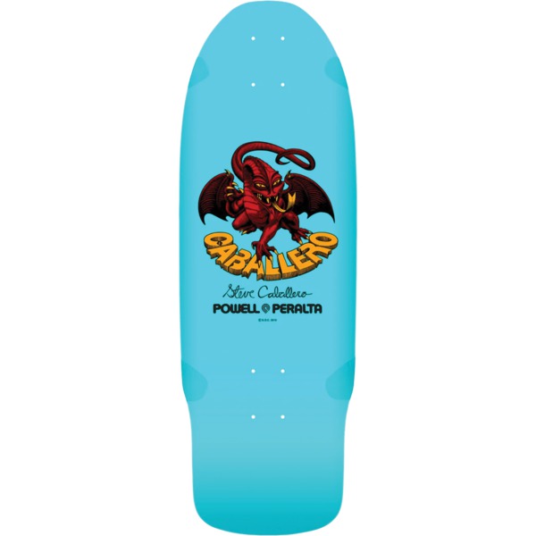 Bones Brigade Skateboards Steve Caballero Series 15 Light Blue Old School Skateboard Deck - 10" x 30"