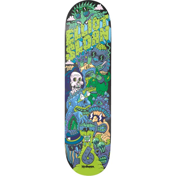 Birdhouse Skateboards Elissa Steamer Sensory Overload White Skateboard