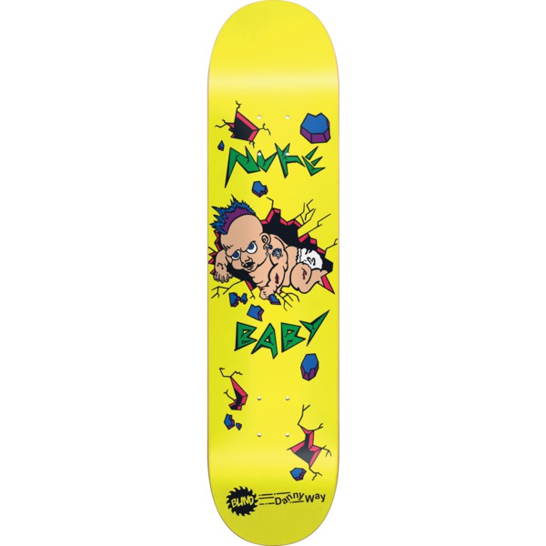 Blind Skateboards Danny Way Nuke Baby Yellow Skateboard Deck HT - 8.37" x 32.2"